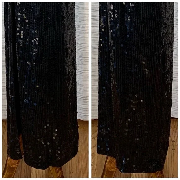 Niteline by Della Roufogali Black Sequin Evening Gown - Picture 13 of 15